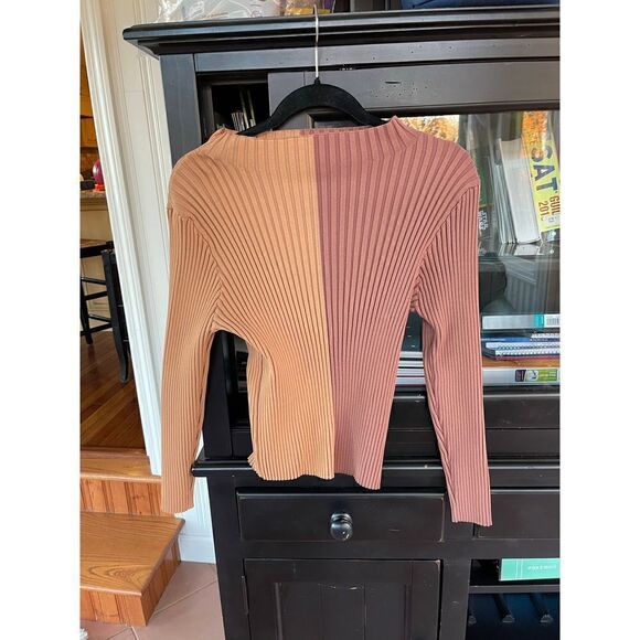 Red by BKE Ribbed Color Block Top, women’s XL - Picture 4 of 7